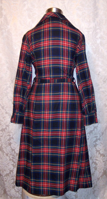 SOLD - Vintage Viyella Wool Plaid Shirt Dress by Fredrick Howard of ...